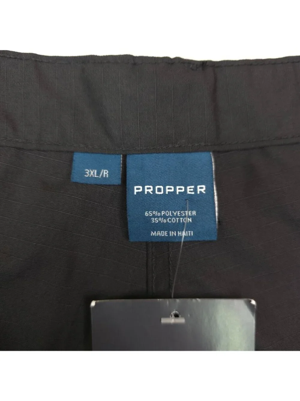 Propper Mens Black Tactical Cargo Pants 3XL R Adjustable Drawstrings & Pockets